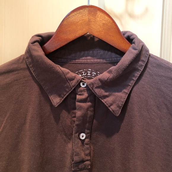 TINCATI Coffee Brown Polo Shirt Pullover, 100% Cotton (Italian), Size Medium - Picture 4 of 16